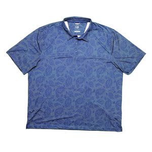 Cutter & Buck Paisley Golf Polo Short Sleeve Shirt CB DryTec 50UPF+ Men’s XXL